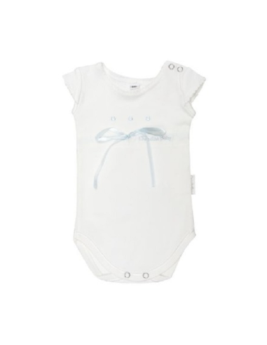 Body bebé Chocolat Baby lazo azul