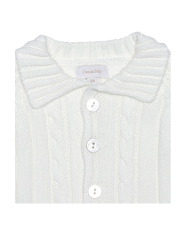Chaqueta de bebé de punto Chocolat Baby