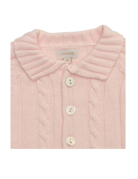 Chaqueta de bebé de punto Chocolat Baby
