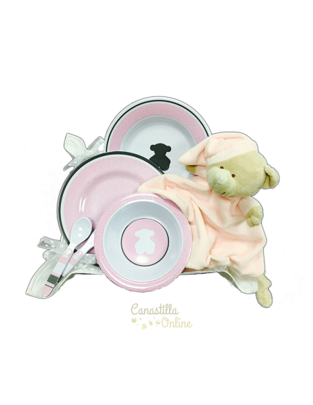 Cesta para bebé Vajilla Tous Baby