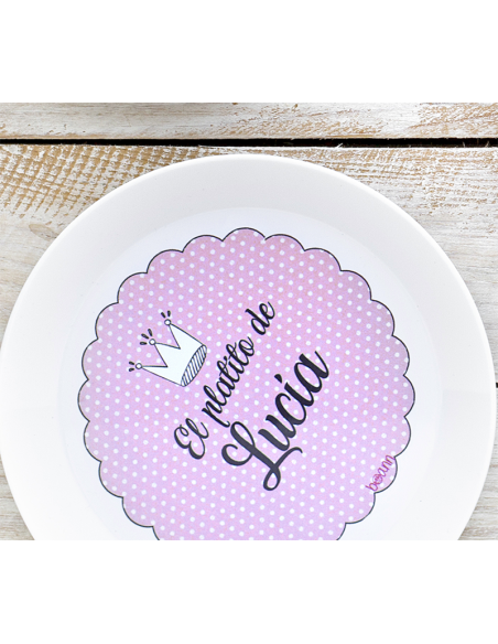 Vajilla completa personalizada para bebé