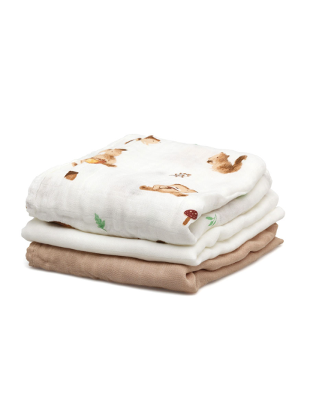 Canastilla de bebé original animales del bosque