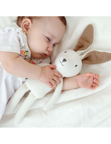 Peluche conejo patilargo de algodón