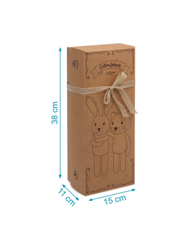 Peluche conejo patilargo de algodón