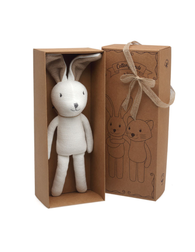 Peluche conejo patilargo de algodón