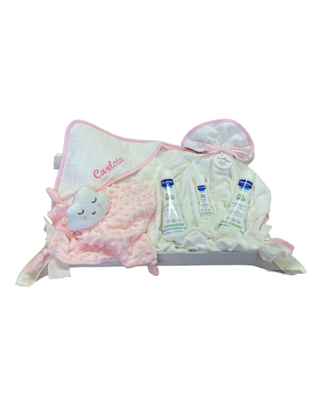 cesta de baño para bebé personalizada