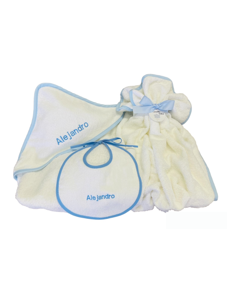 Capa de baño y babero personalizado