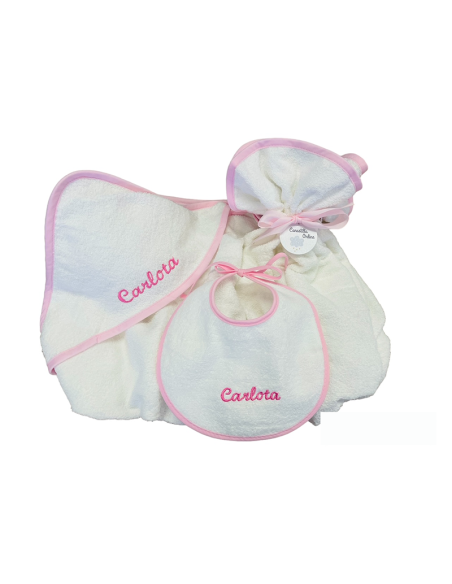Capa de baño y babero personalizado