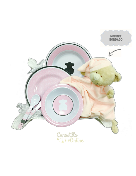 Cesta para bebé Vajilla Tous Baby