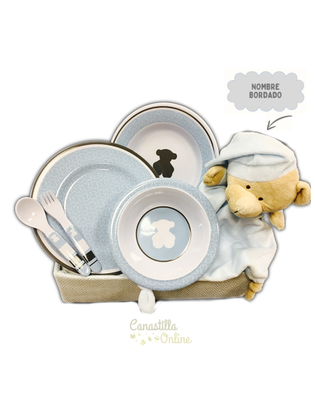 Cesta para bebé Vajilla Tous Baby