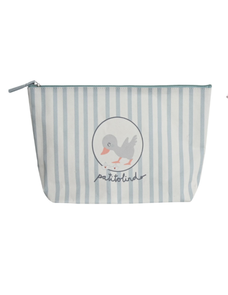 Neceser canvas patito azul