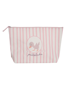 Neceser canvas patito rosa