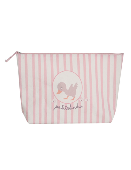 Neceser canvas patito rosa