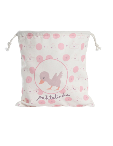 Bolsita petate patito rosa