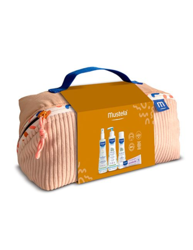 Mustela Neceser Vanity Esenciales de bebé pack 4 productos
