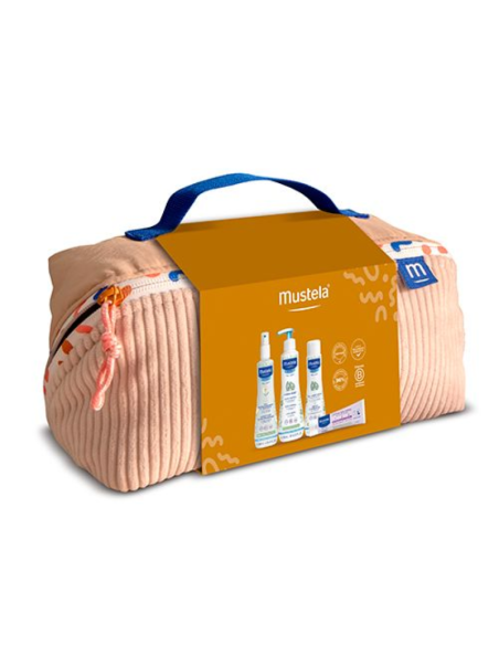 Mustela Neceser Vanity Esenciales de bebé pack 4 productos