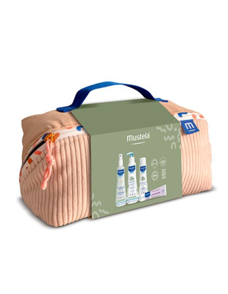 Mustela Neceser Vanity Esenciales de bebé pack 4 productos
