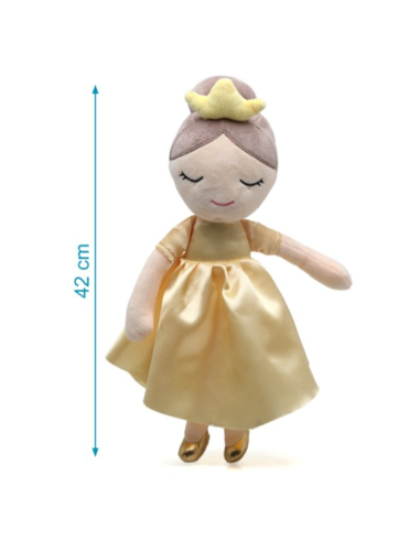 Muñeca de trapo Princesa vestido amarillo