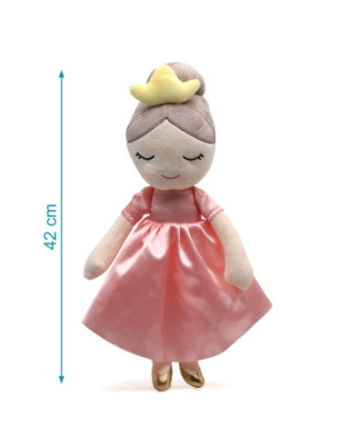 Muñeca de trapo Princesa vestido rosa