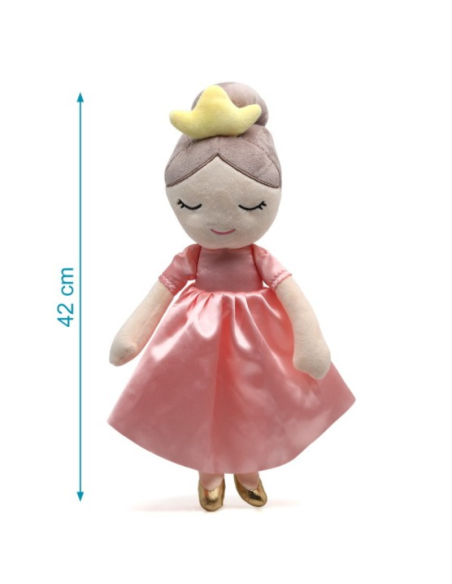 Muñeca de trapo Princesa vestido rosa