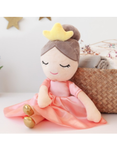 Muñeca de trapo Princesa vestido rosa