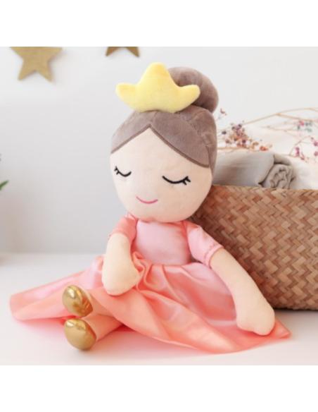 Muñeca de trapo Princesa vestido rosa