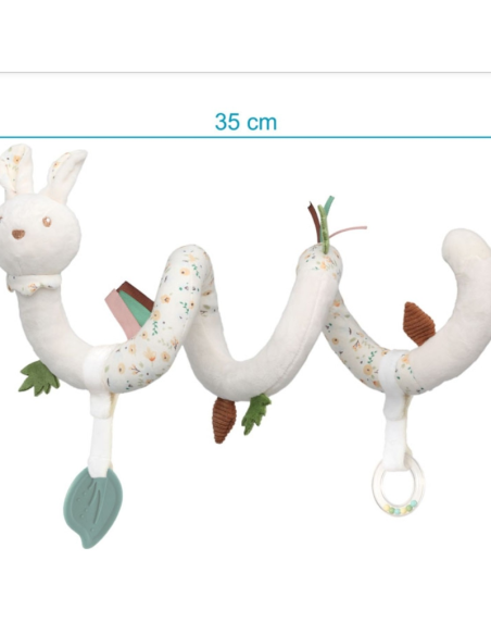 Espiral de peluche Conejo para el carrito o la cuna