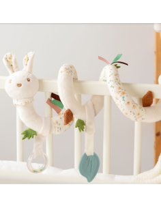 Espiral de peluche Conejo para el carrito o la cuna