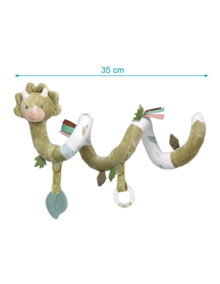 Espiral de peluche Dinosaurio para el carrito o la cuna