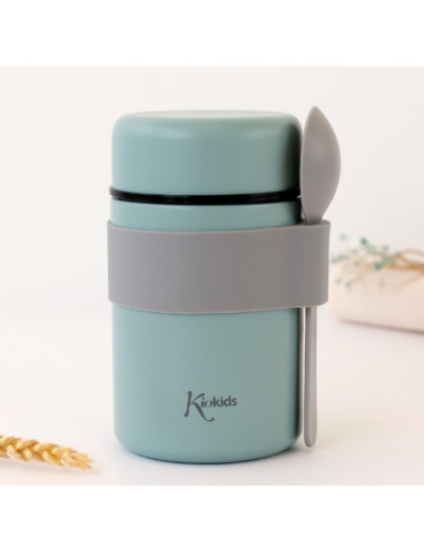 Termo papillero de acero inoxidable 500 ml con cuchara