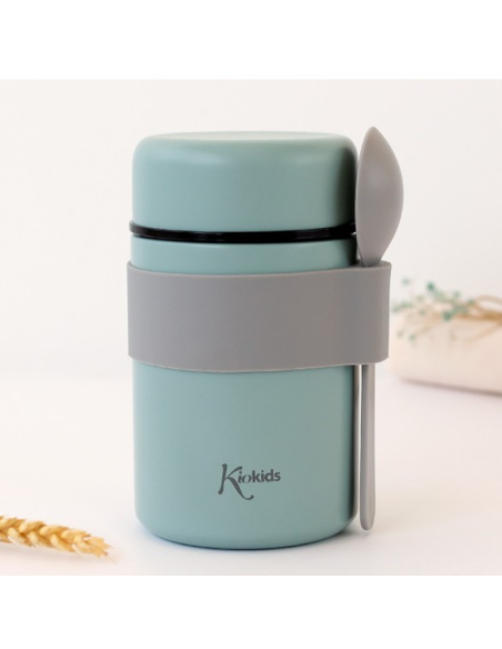Termo papillero de acero inoxidable 500 ml con cuchara