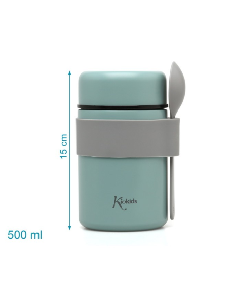 Termo papillero de acero inoxidable 500 ml con cuchara