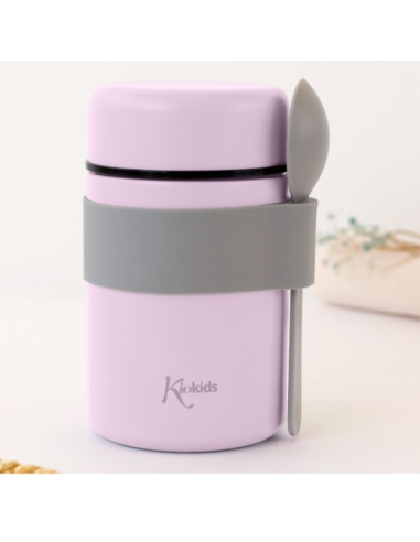 Termo papillero de acero inoxidable 500 ml con cuchara