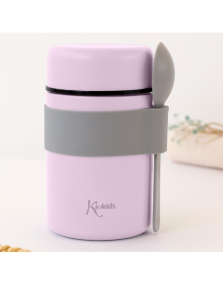 Termo papillero de acero inoxidable 500 ml con cuchara