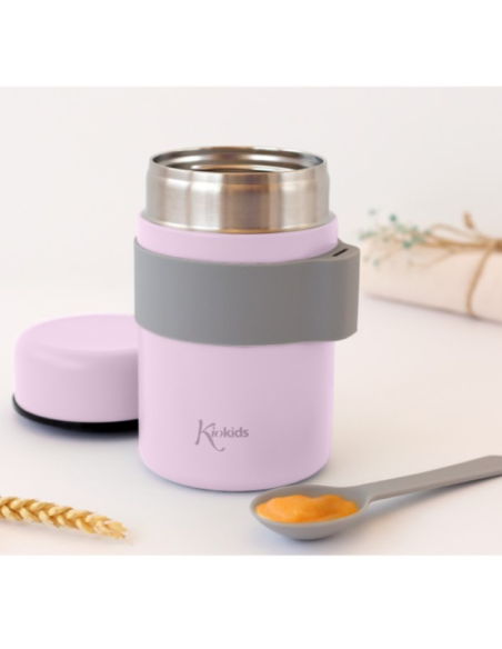 Termo papillero de acero inoxidable 500 ml con cuchara